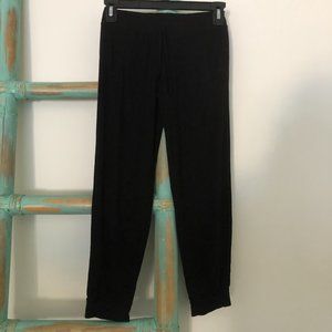Black Jogger/Sweatpants ~ Flowers by Zoe